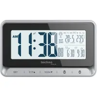 Technoline WT 290 - Réveil radioguidé numérique avec affichage de la date, du jour et de l'heure de réveil