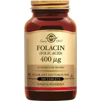 Solgar Folacin Acide folique 400 mcg 100 pc(s) Comprimé(S)