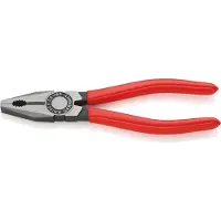 Knipex Pince universelle noire atramentisée polie gainées en plastique 180 mm - 03 01 180 SB