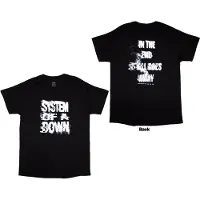 System Of A Down Hommes, T-shirt, All Goes Away Back Print, Noir, (M)
