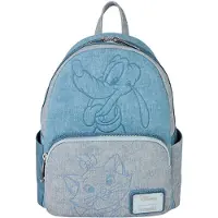Loungefly Disney Denim Pluto Backpack 26 Cm Bleu