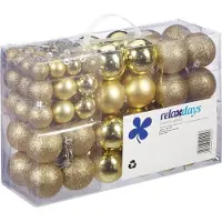 Relaxdays Lot de 100 boules de Noël (100x)