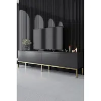Skye Decor , Lord - Anthracite, Or, Meubles TV, Anthracite, 180 x 47 x 30 cm