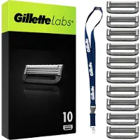 Gillette Labs Systemklingen 10er + Schlüsselanhänger Online Versandvariante (10x)