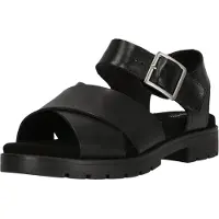 Clarks pour femme. 26181349 Sandales en cuir Orinoco Cross noir (41.5), 1 à 3 cm, Boucle, Casuel