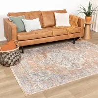 FRAAI Tapis lavable | Nova Medallion Terracotta | 140x200cm | Terracotta | Rectangulaire | Tapis
