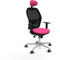Piqueras Y Crespo Chaise de bureau avec appui-tête Jorquera 1D086G1 Rosa