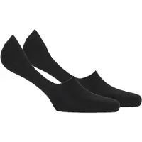 Dim Socquettes PROTEGE-PIEDS COTON PACK X2 hommes - Noir - 43 / 46