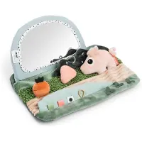 Done by Deer Tummy Time Sensory Mirror Tiny Farm Baby Toy Vert Enfants