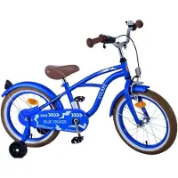 Volare Blue Cruiser vélo enfant 16 pouces filles garçons taille 105 - 120 cm à partir de 4 ans vélo léger