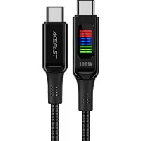 Acefast C7-03 Usb-C Cable Usb-C 100W 1.2M With Display - Noir