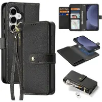 DUX Lawa Series MagSafe Kunstleder Bookcover Hülle (Samsung Galaxy S25+), Coque pour téléphone portable, Noir