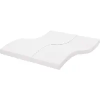 vidaXL Matelas mousse Blanc 180x210 cm 7 zones dureté 20 ILD