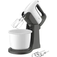 Tefal Prep'Mix+ HT4641 Batteur sur socle 500 W Gris, Blanc