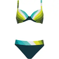Sunflair Bikini turquoise / pomme / vert fluo / blanc