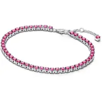 Pandora Bracelet Tennis Rose Étincelant, (18 cm, Argent)