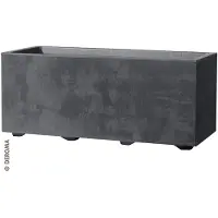 Pflanzen-Kölle Bac Auto-Arrosant Deroma Anthracite - 79 cm Rectangulaire Plastique