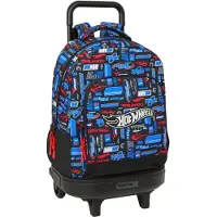 Safta Hot Wheels Sac à dos à roulettes 45 cm bleu bleu One Size