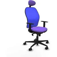 Piqueras Y Crespo Chaise de bureau avec appui-tête Jorquera 1D036N1 Lila