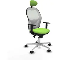 Piqueras Y Crespo Chaise de bureau avec appui-tête Jorquera 1D086N1 couleur pistache