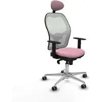 Piqueras Y Crespo Chaise de bureau avec appui-tête Jorquera 1D086G1 Rosa
