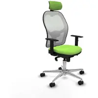 Piqueras Y Crespo Chaise de bureau avec appui-tête 1D086N2 couleur pistache