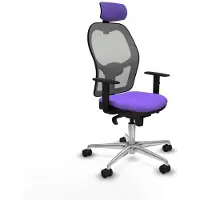 Piqueras Y Crespo Chaise de bureau avec appui-tête 1D086N2 Lila
