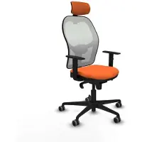Piqueras Y Crespo Chaise de bureau avec appui-tête 1D036G2 Orange