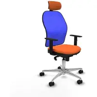 Piqueras Y Crespo Chaise de bureau avec appui-tête 1D086N2 Orange