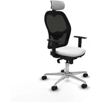 Piqueras Y Crespo Chaise de bureau avec appui-tête 1D086N2 Blanc