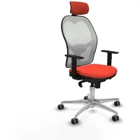 Piqueras Y Crespo Chaise de bureau avec appui-tête 1D086G2 orange foncé