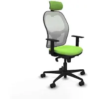 Piqueras Y Crespo Chaise de bureau avec appuie-tête 1D036N2 couleur pistache