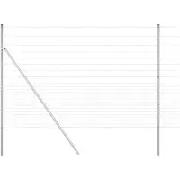vidaXL Clôture en fil d'acier galvanisé, soudée, 25 x 1,6 m