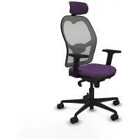 Piqueras Y Crespo Chaise de bureau avec appui-tête 2D036N2 Lila