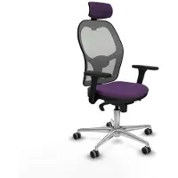 Piqueras Y Crespo Chaise de bureau avec appui-tête 3D086G2 Lila