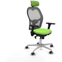 Piqueras Y Crespo Chaise de bureau avec appuie-tête 3D086G2 couleur pistache