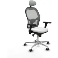 Piqueras Y Crespo Chaise de bureau avec appui-tête 3D086G1 Blanc