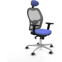 Piqueras Y Crespo Chaise de bureau avec appui-tête 2D086G1 bleu clair