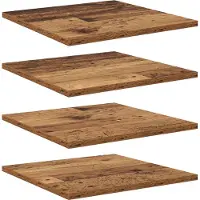 vidaXL Étagère à livres 4 pcs Marron 40 x 40 x 1.5 cm