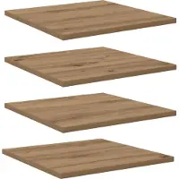 vidaXL Étagère à livres 4 pcs Marron 40 x 40 x 1.5 cm