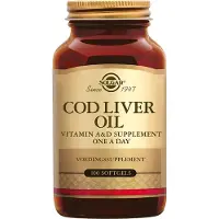 Solgar Huile de Foie de Morue - Vitamines A et D - Vitalité 100 pc(s) Capsule(S) Douce(S)