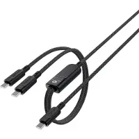 Acefast Câble C5 USB-C - USB-C, USB-C 2en1 100W 480Mb/s - noir