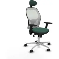 Piqueras Y Crespo Chaise de bureau avec appui-tête Jorquera 3D086N1 vert