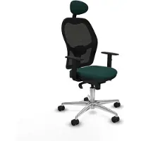 Piqueras Y Crespo Chaise de bureau avec appui-tête Jorquera 1D086N1 vert
