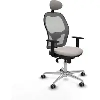 Piqueras Y Crespo Chaise de bureau avec appui-tête Jorquera 1D086G1 Blanc