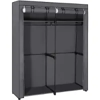 Songmics Armoire à vêtements pliable avec 2 barres de penderie