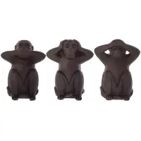 Atmosphera Monkey Statue 3 Units Noir