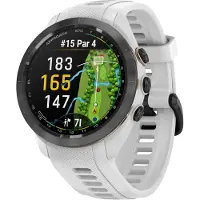 Garmin - 010-02746-10 - Approach S70 - 42 mm - lunette en céramique noire avec bracelet en silicone blanc