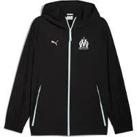 Puma Olympic Marseille Homme - Vestes Zippees, Noir - Taille S - Poly Woven