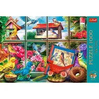 Trefl PUZZLE CUBES 1000 PremPlus TeaTime : Saint Oiseau. 10850
